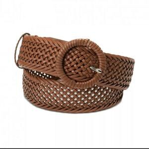NWT International Concepts Faux Braided Woven Belt Large